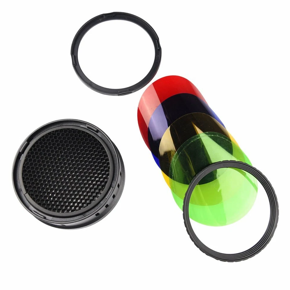 US Godox BD-08 Barn Door Color Filter Honeycomb Grid for AD400Pro Flash Light - Image 4 of 4