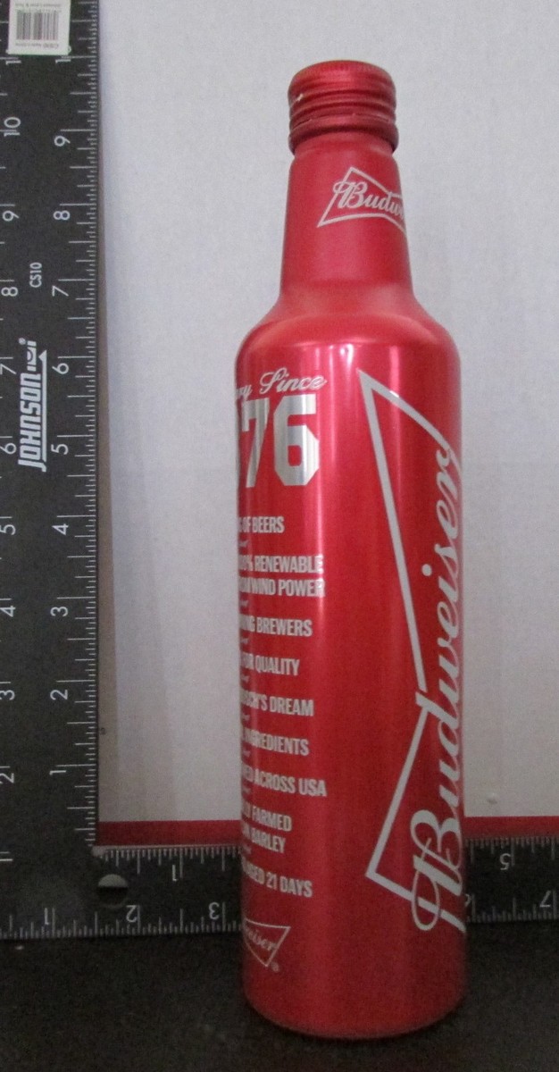 standard california budweiser バドワイザー レア Budweiser Beer Red 1876 Twist Off Aluminum Empty Bottle 16oz