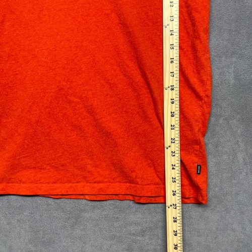 Superdry T-Shirt Men's Large Orange Logo Cotton Crew Neck Short Sleeve Pullover - Picture 4 of 7