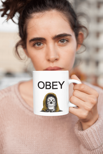 OBEY - White glossy mug - Picture 4 of 10