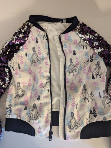 Disney Frozen Sequence Jacke, Zustand: gut ohne Etikett, Größe: Medium 7/8 - Bild 3 von 4