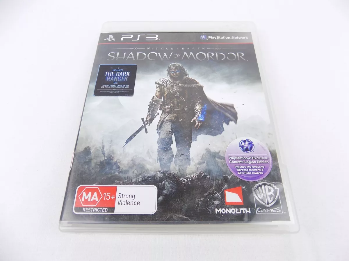 Mint Disc Playstation 3 Ps3 Middle Earth Shadow Of Mordor - Inc Manual