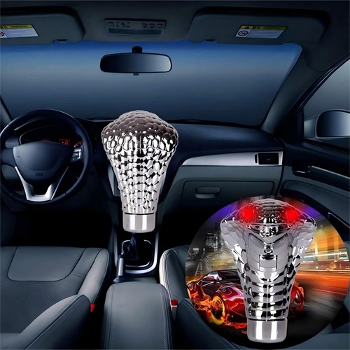 Snake Head Style Auto Gear Shift Knob Stick Shifter Lever Knob Universal 1pcs - Picture 7 of 14