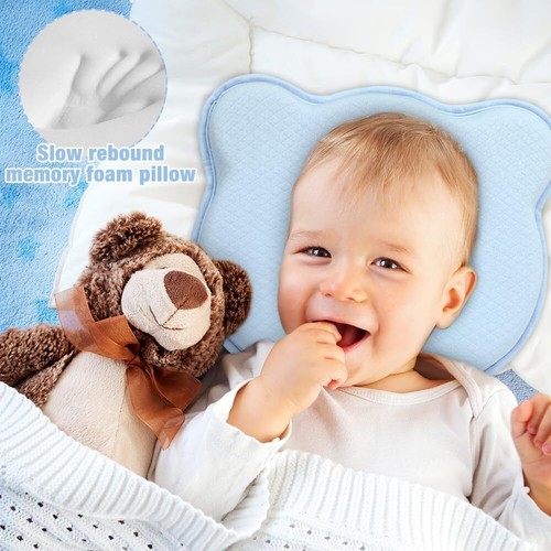 Baby Kopfkissen Orthopädisches Babykissen Plattkopf &Plagiozephalie25*20.5*3.5cm - Bild 2 von 14