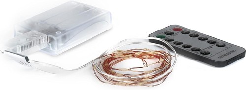 Feit Elec. 30-Light 30 ft. Indoor LED Rose Gold Wire Warm WhiteUSB/BATTERY (3pk) - Picture 2 of 3