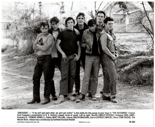*Coppola's THE OUTSIDERS (1983) Dillon, Cruise, Swayze, Lowe, Howell, Estevez