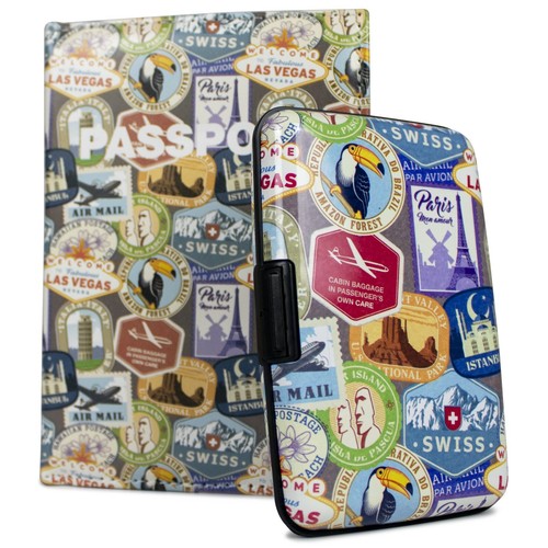RFID Blocking Wallet and RFID Blocking Passport Holder Set - 50 Options - Picture 75 of 81