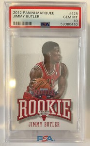 2012 JIMMY BUTLER HEAT ROOKIE RC PANINI MARQUEE #428 PSA 10 GEM MT POP 11 RARE !