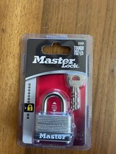 Master Lock 22D Wide Warded Laminated Padlock, 1-1/2", Steel