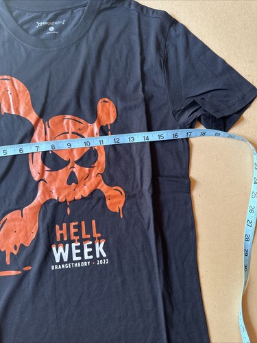 Orange Theory T Shirt UNISEX Small Black Short Sleeve Hell Week Graphic NEW 2022 - Picture 7 of 9