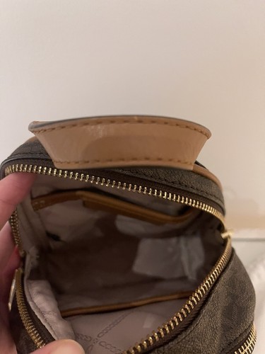 MICHAEL KORS RHEA MINI LOGO BACKPACK BROWN RRP £275 - Picture 6 of 15