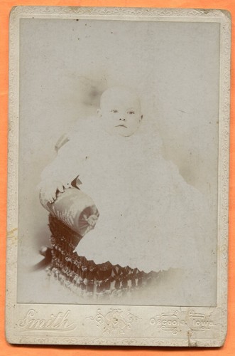 Osceola IA Portrait of a Baby by Smith circa 1890s - Picture 1 of 2