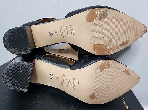 Zizi By Florsheim Block Heels Pointed Toe Size 39 - Picture 13 of 13