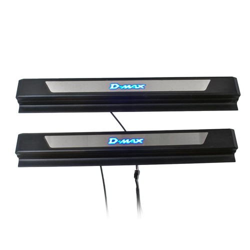 Fit Isuzu D-max Dmax RG01 2020-2024 Black Scuff Plate Sill LED 4 Door - Picture 7 of 11