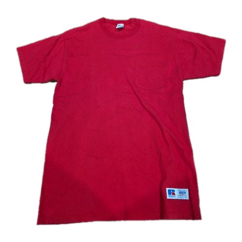 Vintage 90’s Russell Athletic High Cotton Pocket T-Shirt Men’s Gr-L USA - Bild 1 von 6