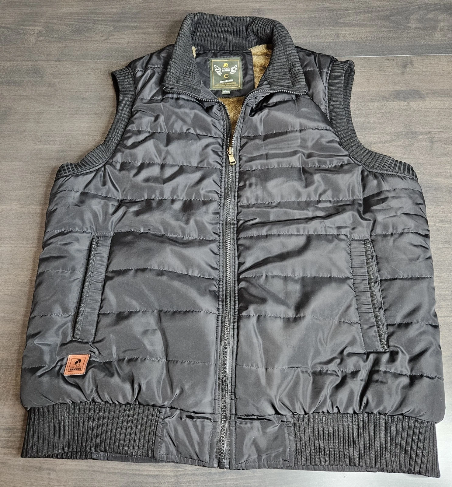 Cool Choice Men's Sz Large Black Puffer Vest Full Zip Activwear Classic Outdoors