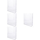 4 PCS Magazine Stand Office Wall Organiser Display Rack File Organizer Mount