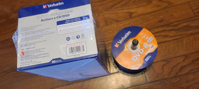 VERBATIM  16X DVD-R DVDR 4.7GB Branded Logo 75 pack /PLUS 50 SLIM MULTI CO. CASE