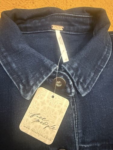 Free People Amber Denim Dress - Dark Indigo Size UK 16/ US 12 RRP: £140.00 - Picture 19 of 24