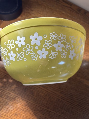 Vintage 3er Set Pyrex Nistschalen Spring Blossom mit passender Kühlschrankschale - Bild 17 von 23