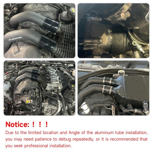 Complete Charge Pipe Kit Intercooler Piping for BMW 2014+ M3 M4 F80 F82 F83 S55 - Picture 11 of 11