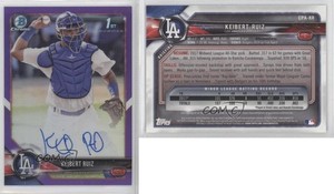 2018 Bowman Chrome Prospect Purple Refractor /250 Keibert Ruiz #CPA-KR Auto