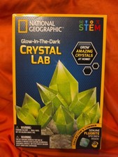 National Geographic Crystal Lab Glow In The Dark STEM Science Complete Kit New