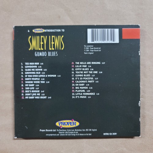 A Proper Introduction To Smiley Lewis: Gumbo Blues By Smiley Lewis (CD 2004) - Picture 2 of 3