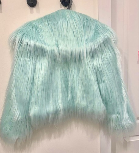 Neu Taylor Swift TLOAS Life Showgirl grün Kunstfell Jacke Mantel 0 2 Top YS YM XS - Bild 6 von 19