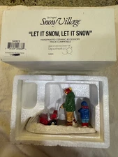 Department 56 Snow Village Let It Snow, Let It Snow Original Box - Retired Item