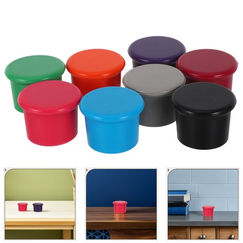 Tapones de vino de silicona multicolor 8 piezas: cubiertas espumosas reutilizables - a prueba de fugas