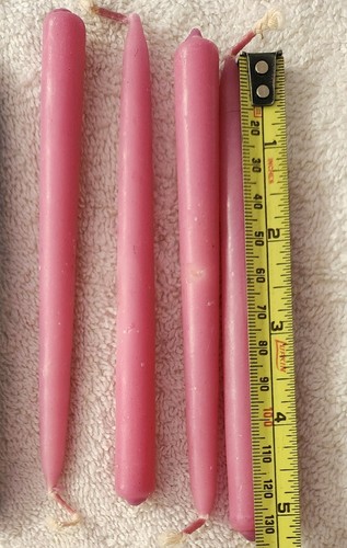 11 Vintage Patrizier 5 in handgetauchte kleine Spitzkerzen 7 hellblau 4 rosa Posten - Bild 9 von 9