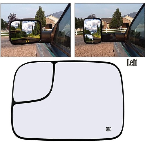 Espejo retrovisor de remolque con calefacción del lado del conductor de vidrio para Dodge RAM 05-08 1500/05-09 2500 3500 - Imagen 2 de 16