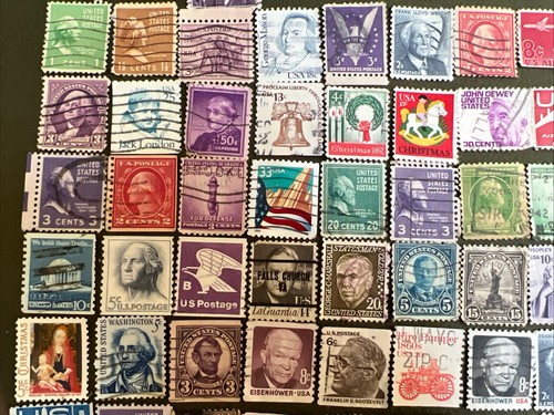 Vintage Lot of 100 Postage Stamps (1076) - Picture 6 of 8