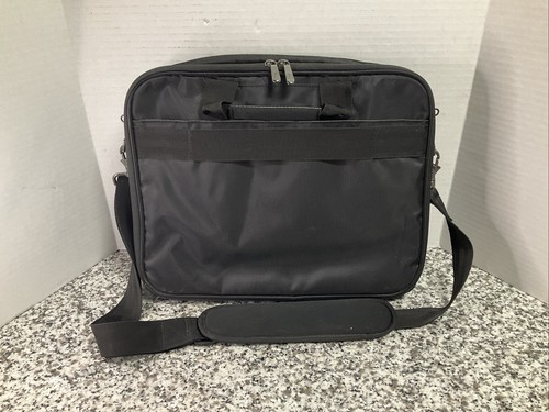 Dell Briefcase 14" Laptop Notebook Travel Shoulder Bag Case Black 15x12x3" EUC - Picture 2 of 8