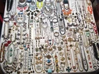 HUGE 204 PC LOT VINTAGE COSTUME JEWELRY-NECKLACES, EARRINGS, PINS, BRACELETS