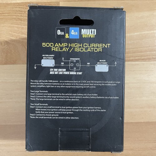 Stinger SGP35 500 AMP Relais Batterie Isolator für Auto Audio Verstärker Systeme NEU - Bild 9 von 10