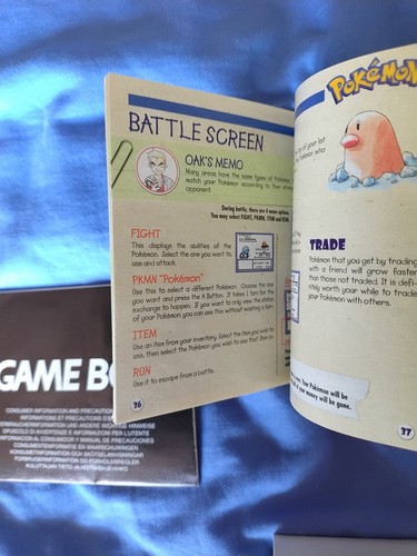 Pokémon Red Version Nintendo Game Boy, 1999 Boxed W/New Battery🔋VGC Genuine. - Picture 16 of 24