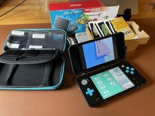 Nintendo 2DS XL Handheld Console with Mario Kart 7 Bundle - Black/Turquoise