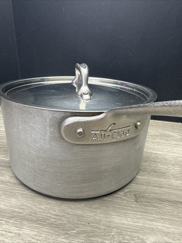 RARE All-Clad Master Chef MC2 3.5, 3 1/2 qt quart Saucier Saucepan Pot USA - Picture 3 of 13