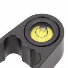 Bubble Level Vial 36mm Pole Level Black Aluminum Alloy For 36mm Diameter Rod