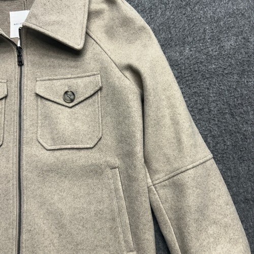 Anthropologie Avec Les Filles Jacket Small Shacket Womens Zip Oatmeal Lagen - Picture 5 of 10