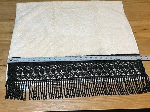 Croscill Home 4 piece bath towel set floral fringe cotton cream Vtg READ - Picture 11 of 24