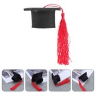  24pcs Abschlusskappe Kuchen -Topper Mini Grad Cap mit Quasten 2025 Abschluss