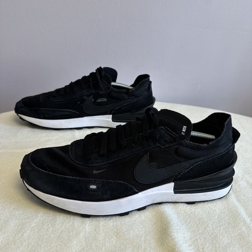 Nike Waffle One Mesh Black Sneakers Trainers. Size UK 10, EUR 45 DA7995-001 - Picture 8 of 14