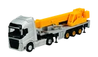 WELLY VOLVO FH SILVER WITH CRANE 1:64 DIE CAST METAL MODEL NEW IN BOX 68055
