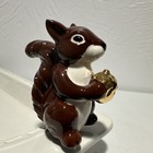 Nora Fleming Mr Squirrel Mini with Golden Acorn Entertaining Ceramic Charm A215