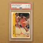 1986-87 Fleer Stickers #8 Michael Jordan PSA 6 EX-MT Rookie - Great Card