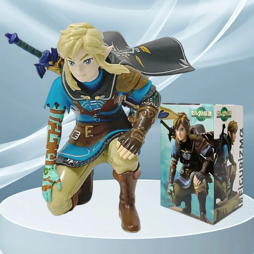 Anime 12cm Legend Of Zelda Link Kingdom Of Tears Squatting Position Figur - Bild 16 von 26