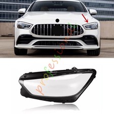 For Mercedes-Benz AMG GT W290 2019-2024 Left Side Headlight Lens Cover + Sealant